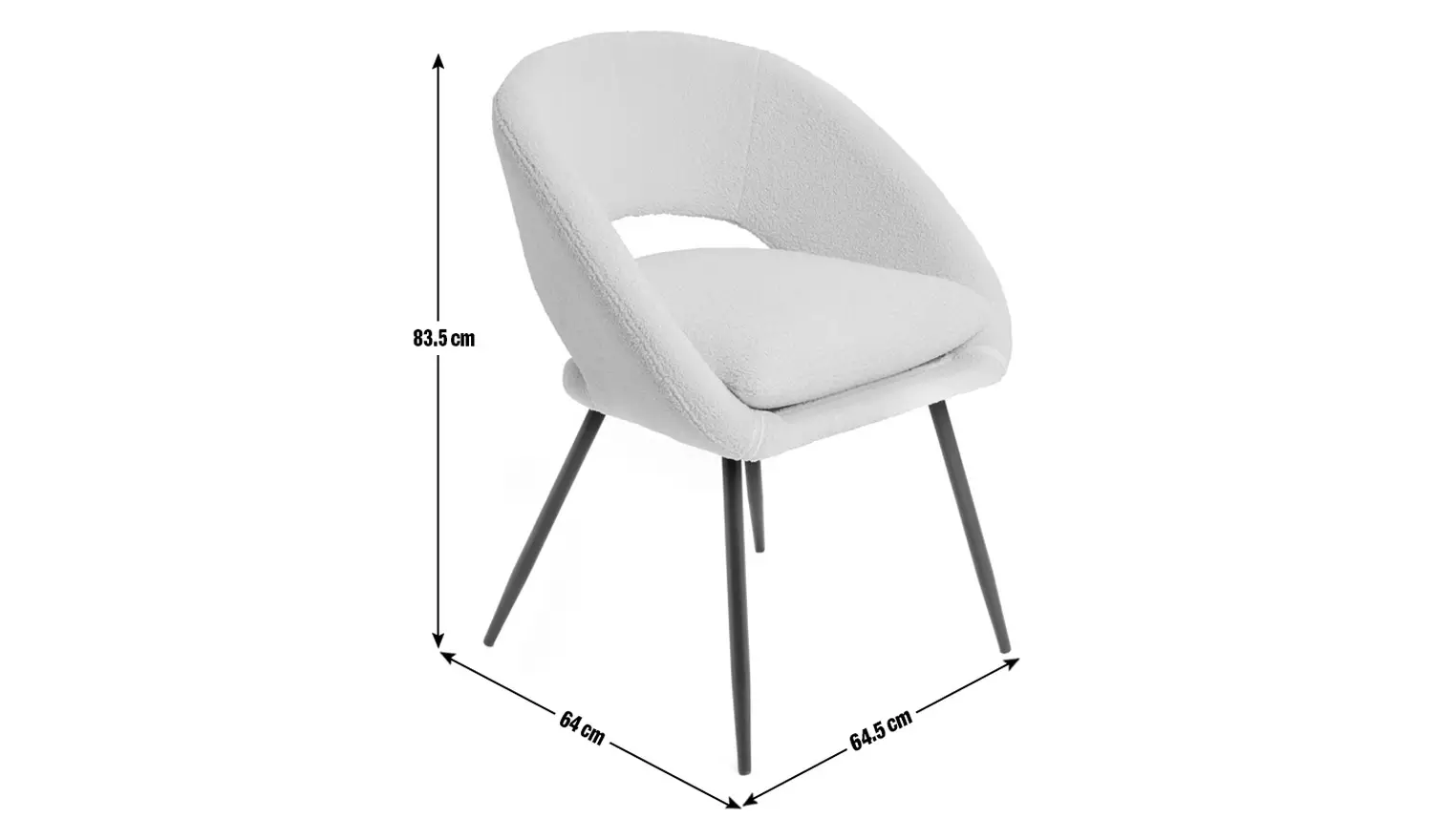 Habitat Hermione Boucle Chair - Green