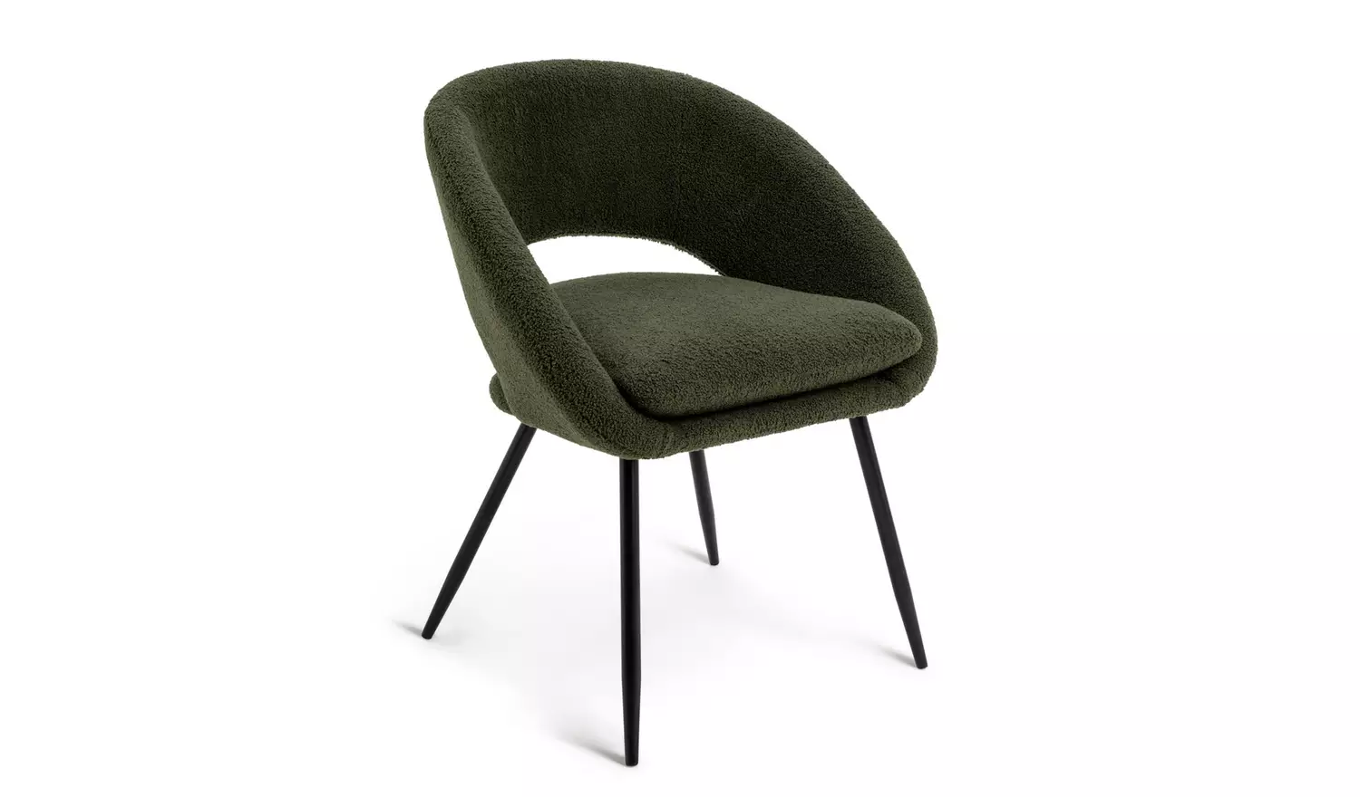 Habitat Hermione Boucle Chair - Green