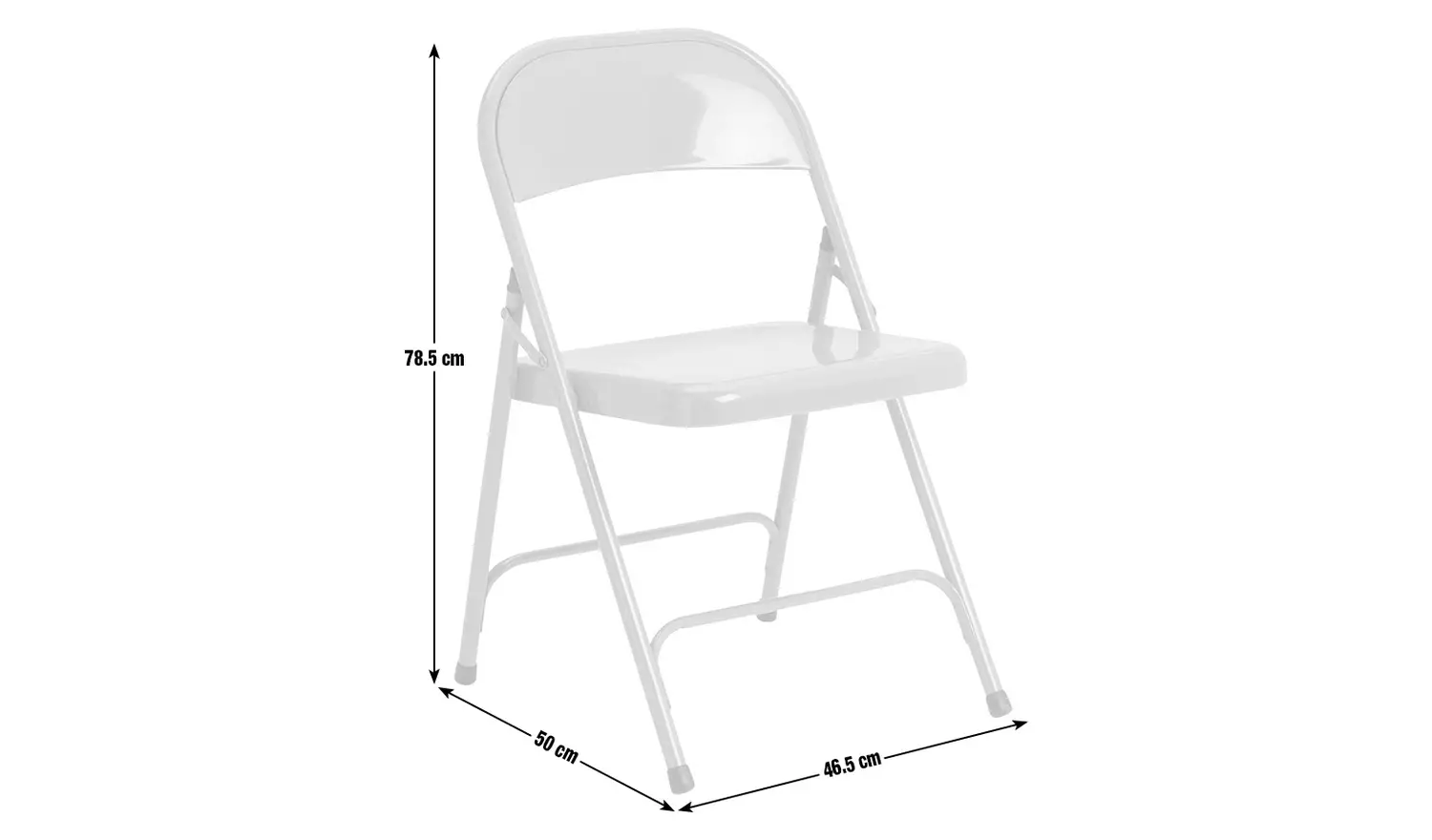 Habitat Macadam Metal Folding Chair - Black