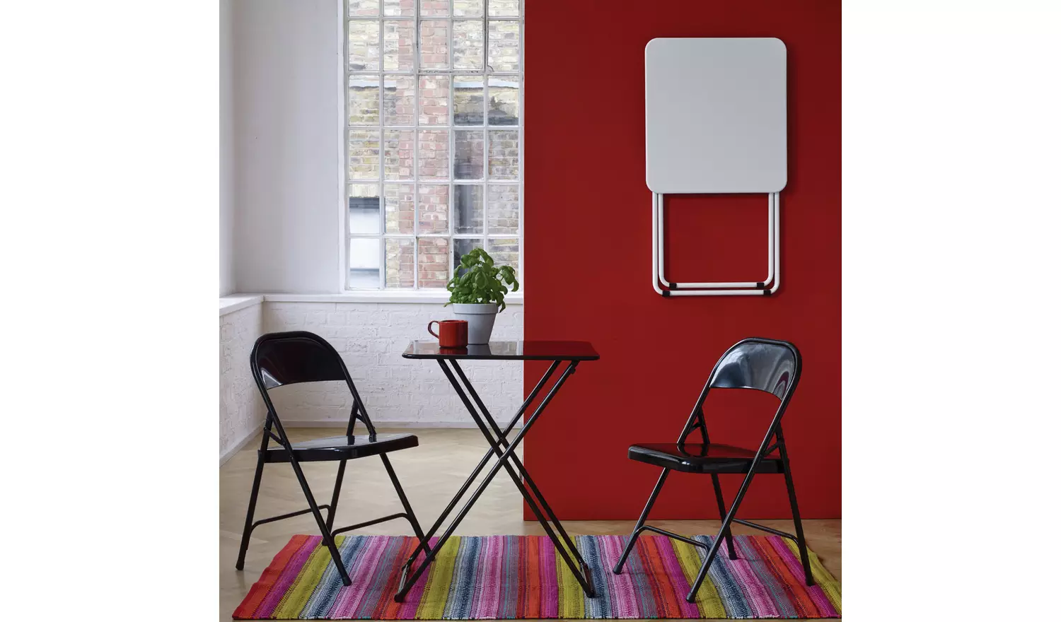 Habitat Macadam Metal Folding Chair - Black