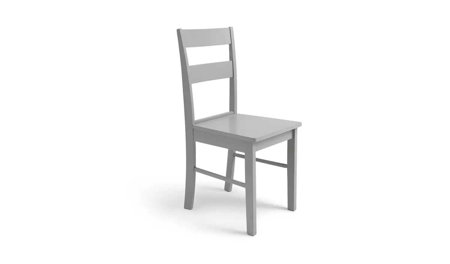Argos Home Chicago Pair of Solid Wood Dining Chair- Grey