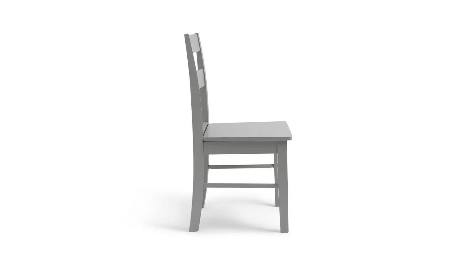 Argos Home Chicago Pair of Solid Wood Dining Chair- Grey