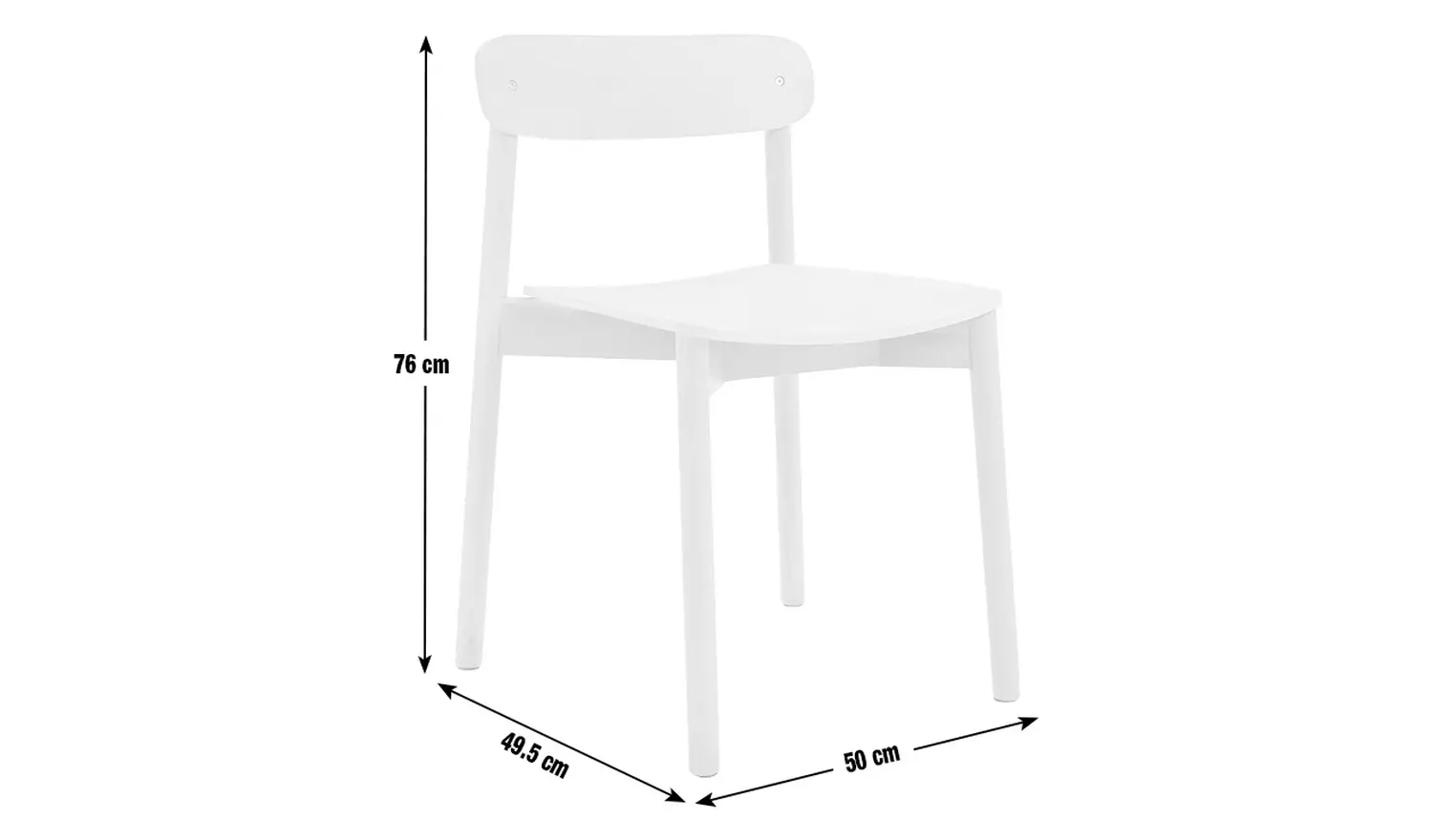 Habitat Nina Solid Birch Dining Chair - Natural