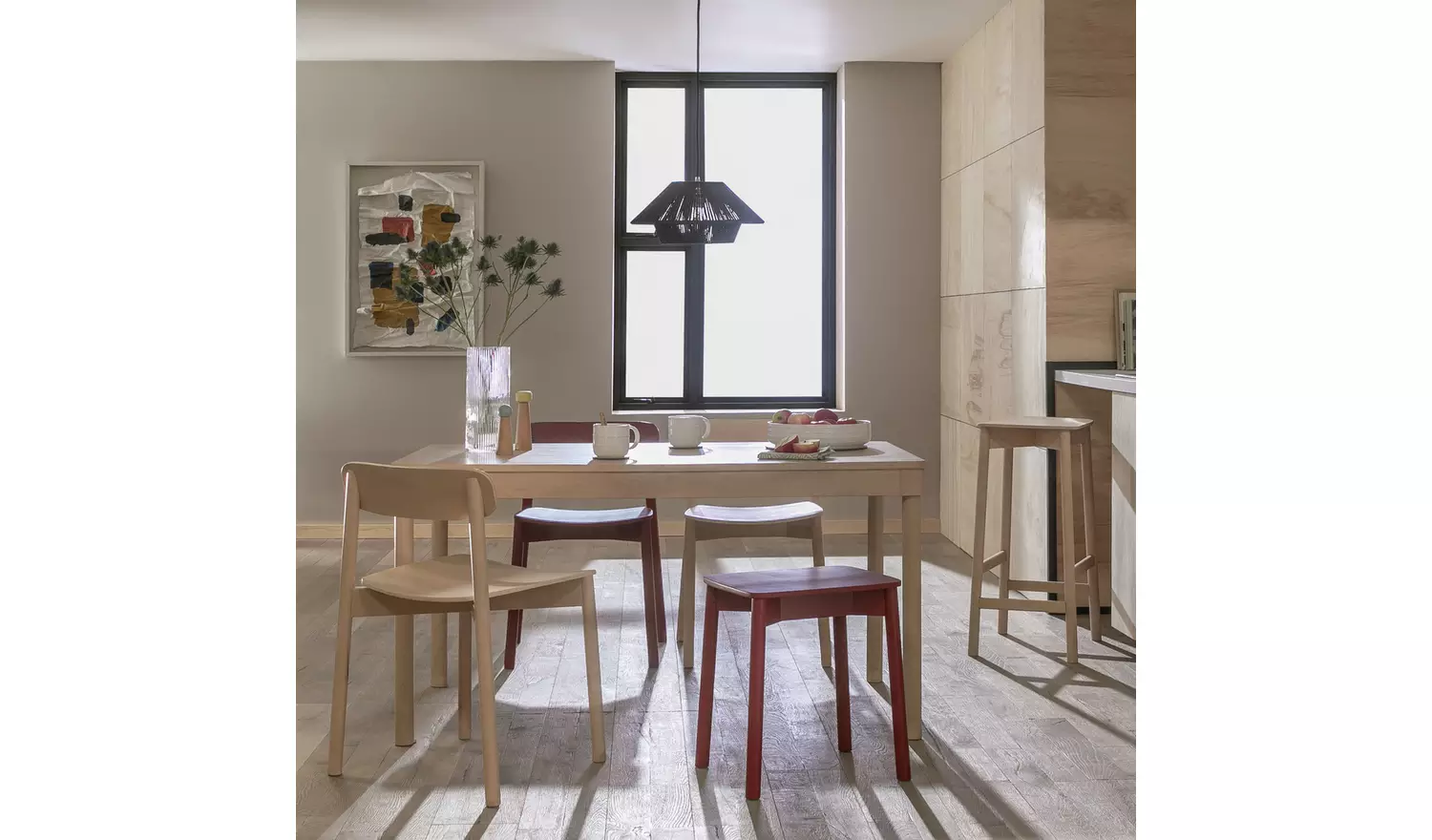 Habitat Nina Solid Birch Dining Chair - Natural