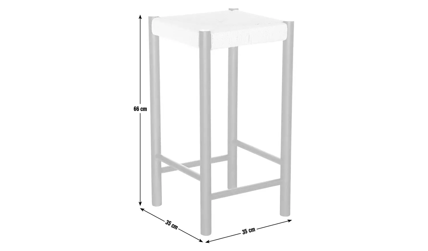 Habitat Hanna Oak Counter Stool - Natural