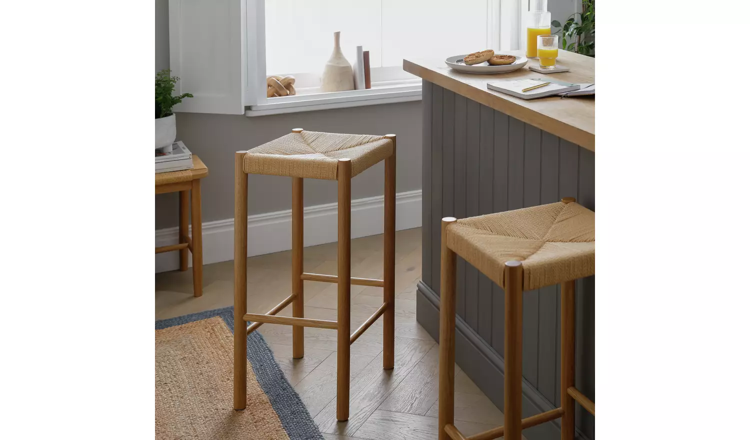 Habitat Hanna Oak Counter Stool - Natural