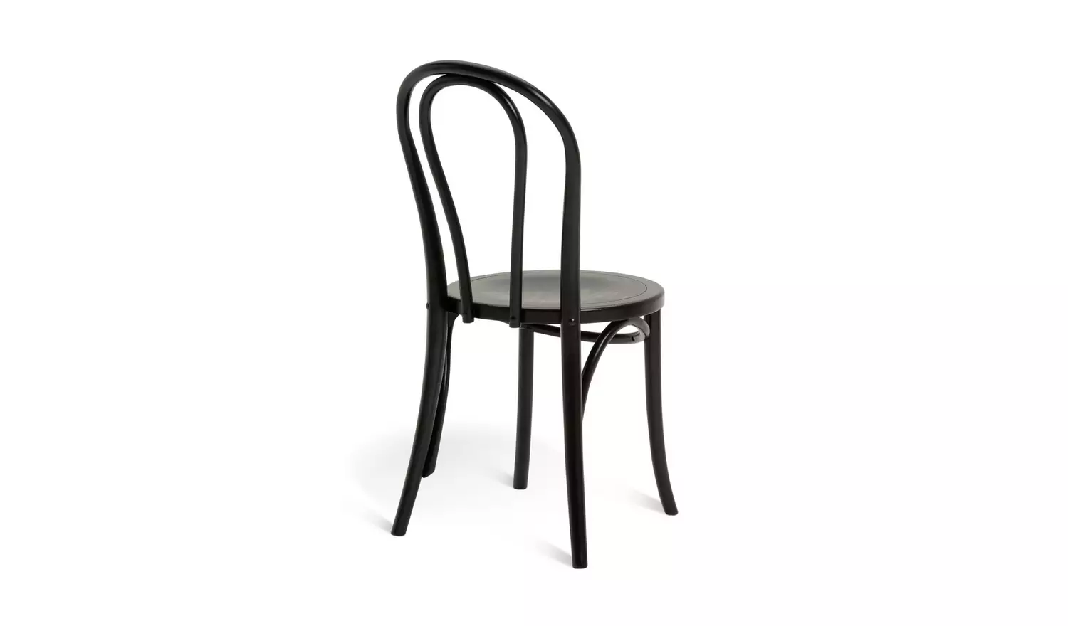 Habitat Larsa Pair of Solid Wood Dining Chairs - Black