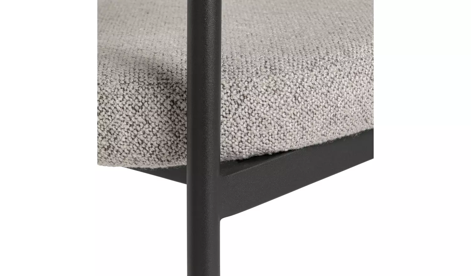 Habitat Oakie Pair of Fabric Dining Chair - Grey