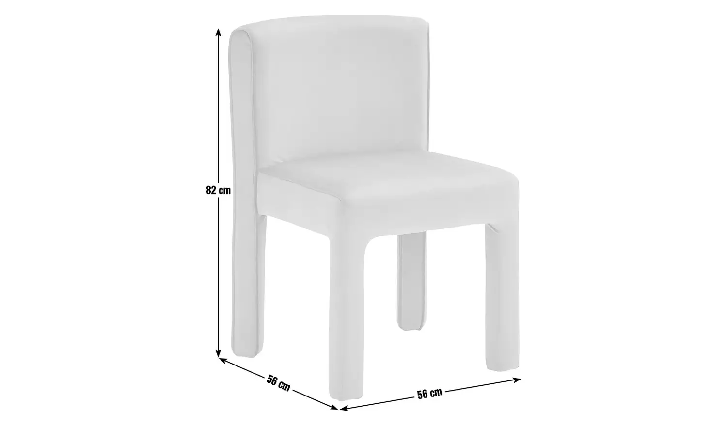 Habitat Bastian Velvet Dining Chair - Natural