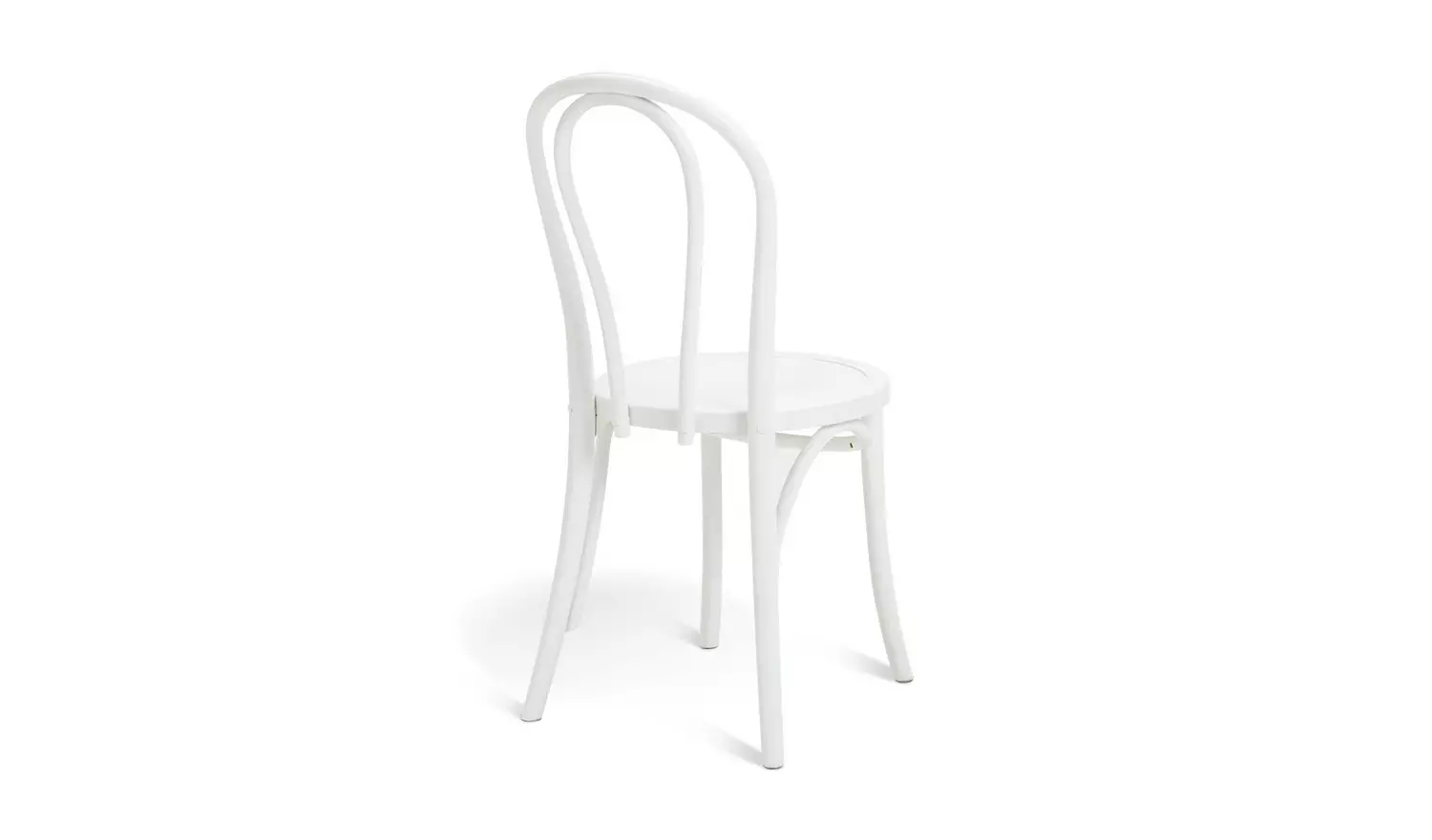 Habitat Larsa Pair of Solid Wood Dining Chairs - White