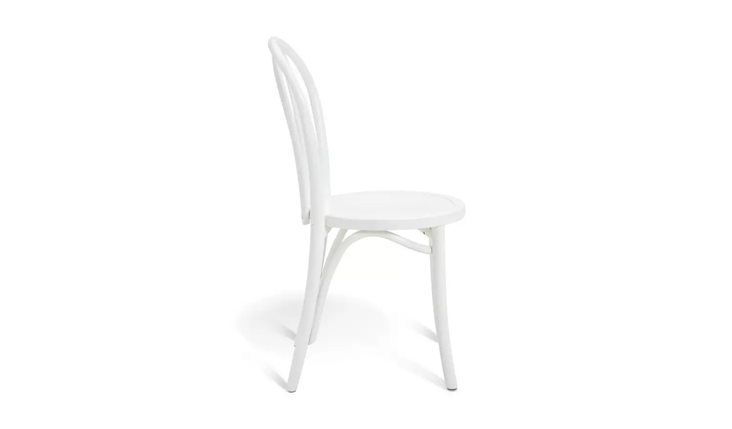 Habitat Larsa Pair of Solid Wood Dining Chairs - White