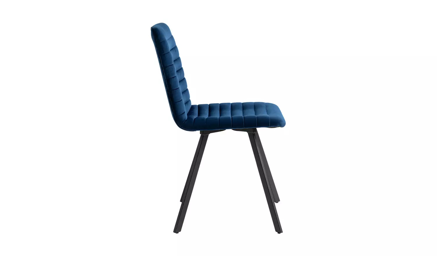 Argos Home Keaton Pair of Velvet Dining Chairs - Dark Blue