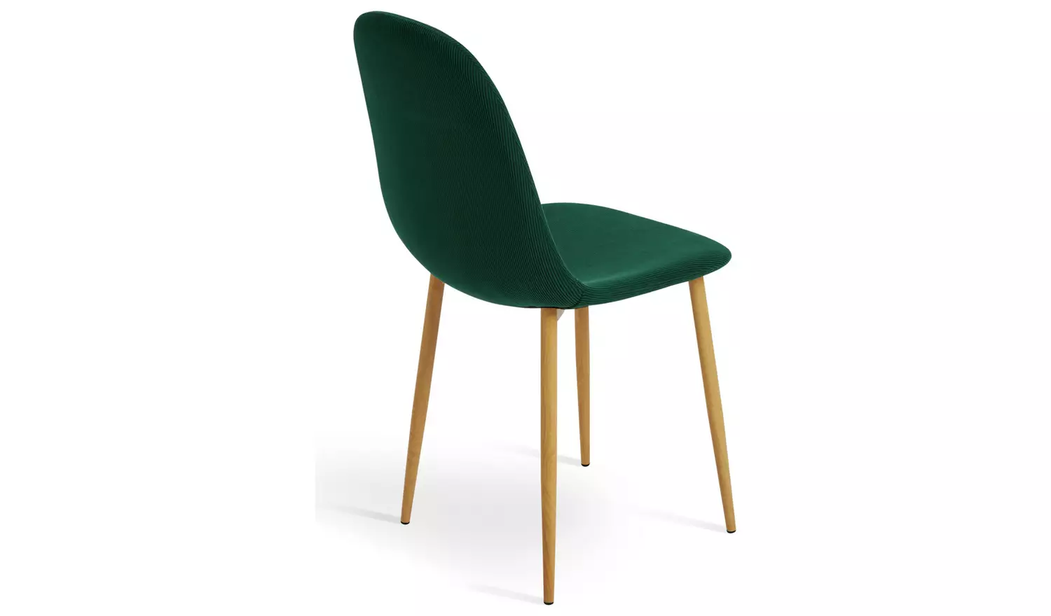 Habitat Beni Pair of Corduroy Dining Chairs - Green