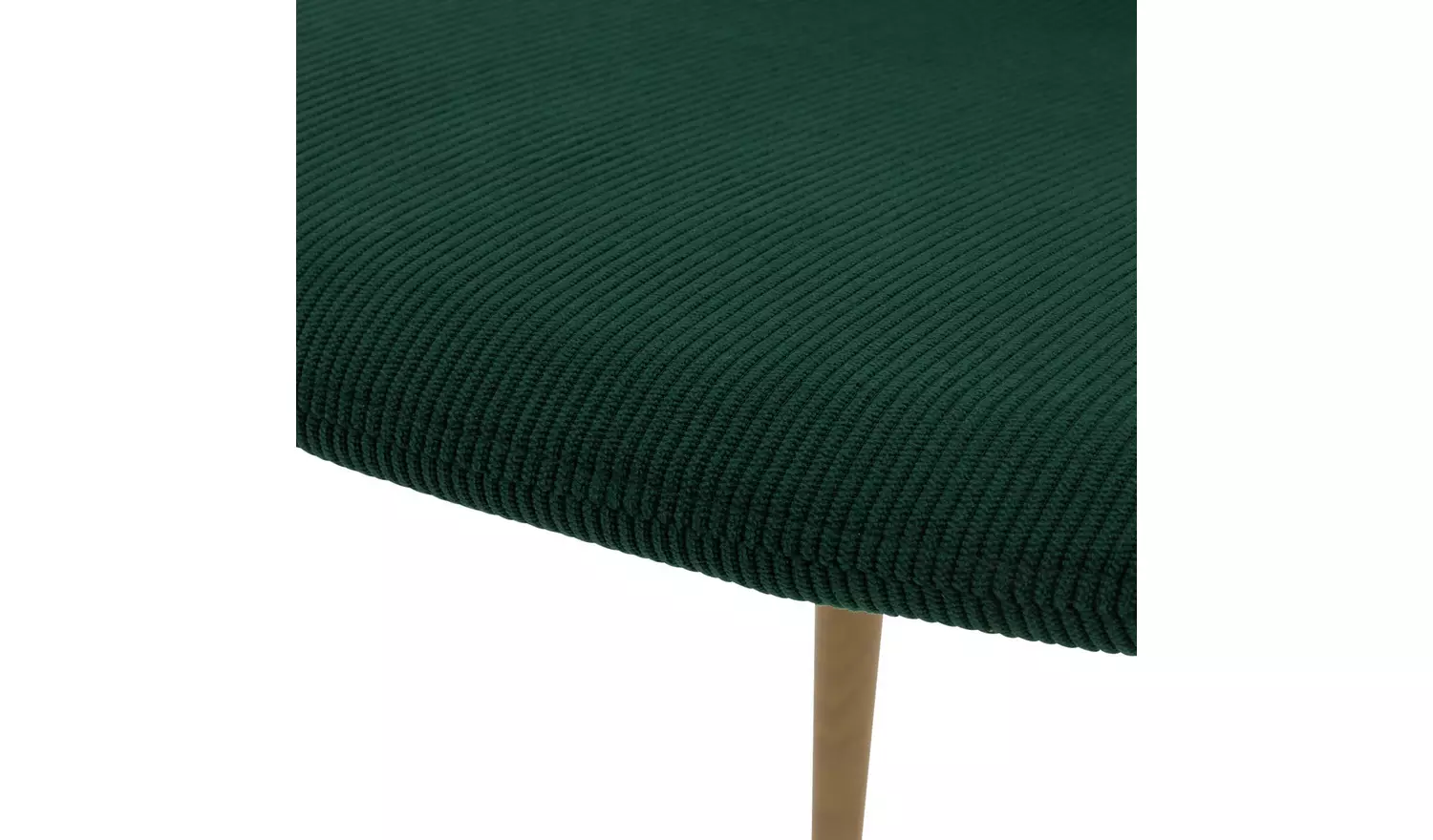 Habitat Beni Pair of Corduroy Dining Chairs - Green