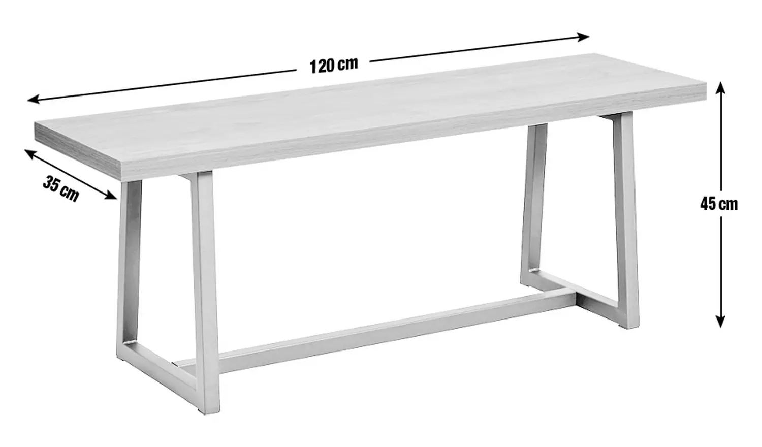 Habitat Nomad Pair of Dining Benches - Natural