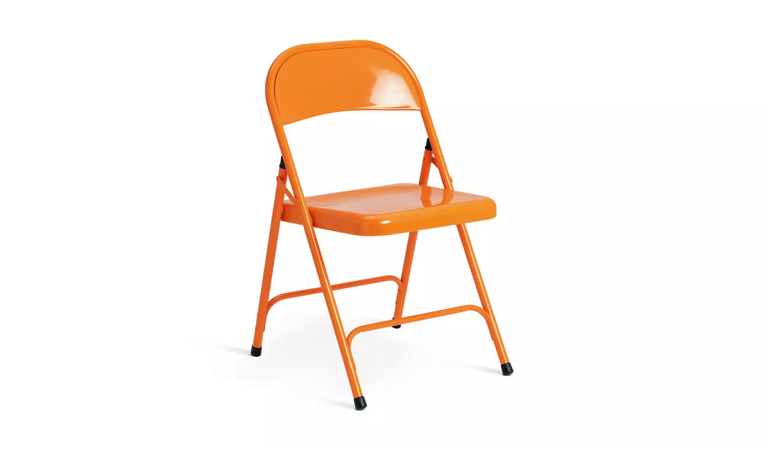 Habitat Macadam Metal Folding Chair - Orange