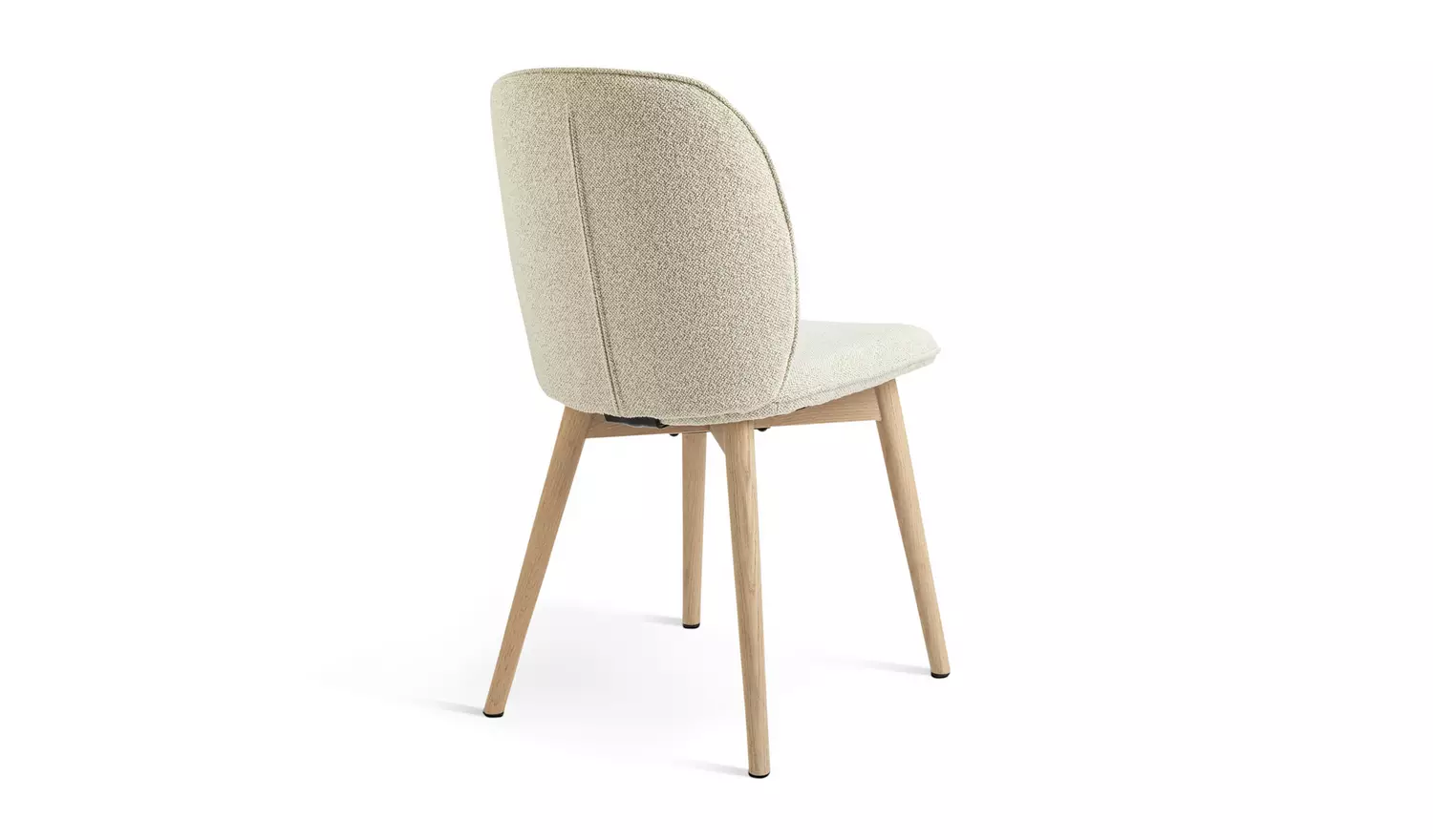 Habitat Laurel Pair of Fabric Dining Chairs - Cream