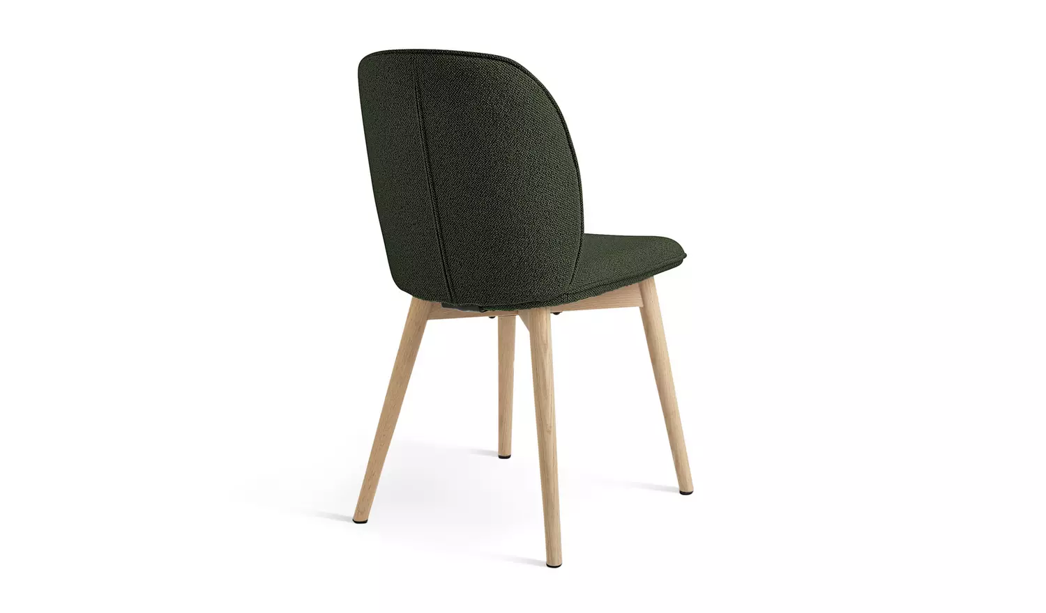 Habitat Laurel Pair of Fabric Dining Chairs - Dark Green