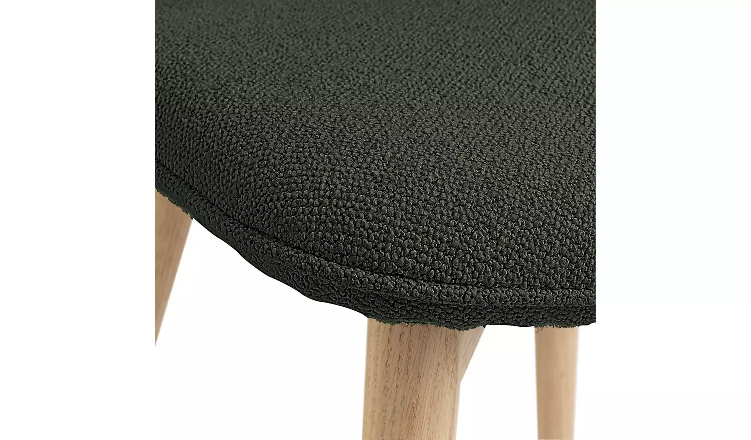 Habitat Laurel Pair of Fabric Dining Chairs - Dark Green