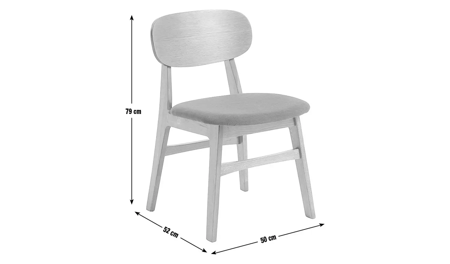 Habitat x Scion Esala Fabric Dining Chair - Walnut