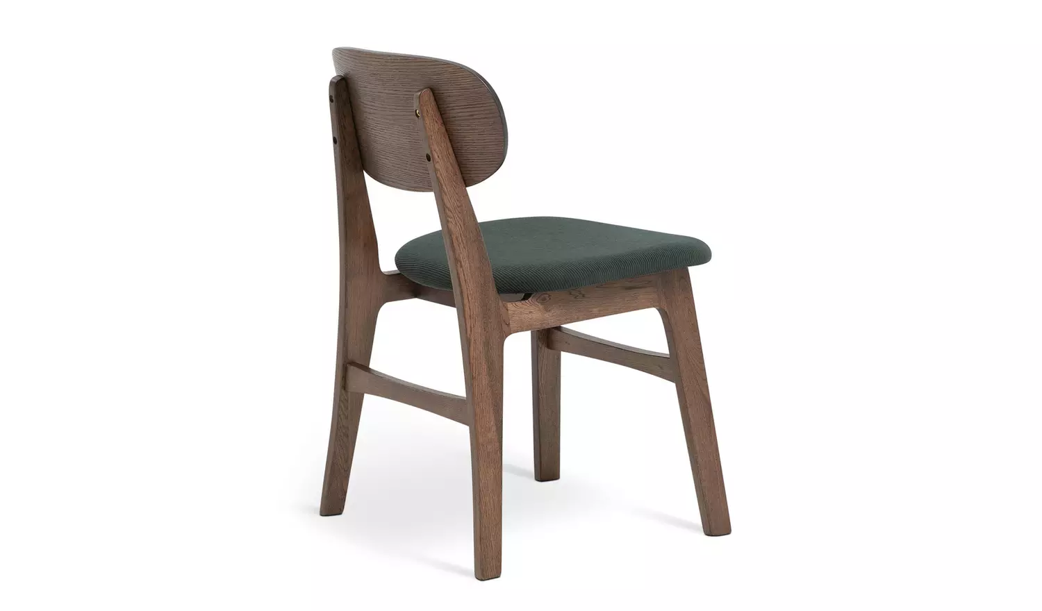 Habitat x Scion Esala Pair of Fabric Dining Chairs - Walnut