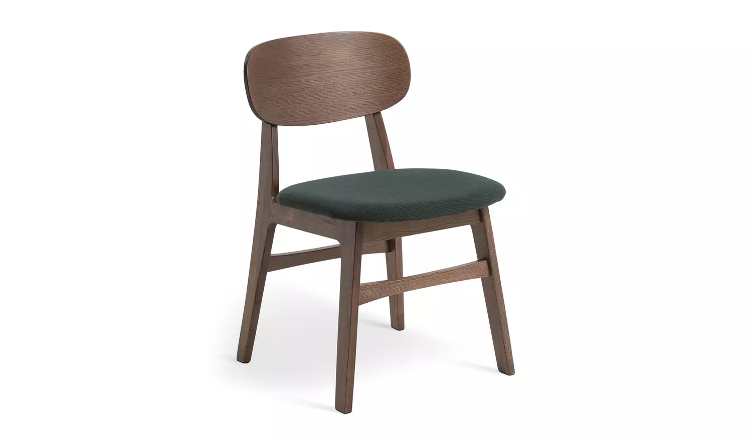 Habitat x Scion Esala Pair of Fabric Dining Chairs - Walnut