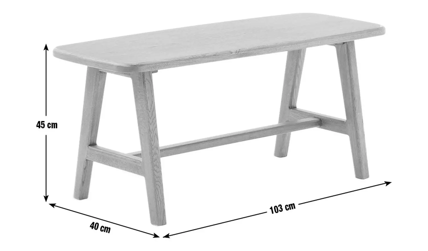 Habitat x Scion Esala Oak & Wood Veneer Dining Bench