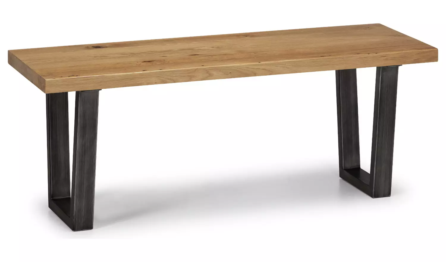 Julian Bowen Brooklyn Oak Dining Bench - Natural