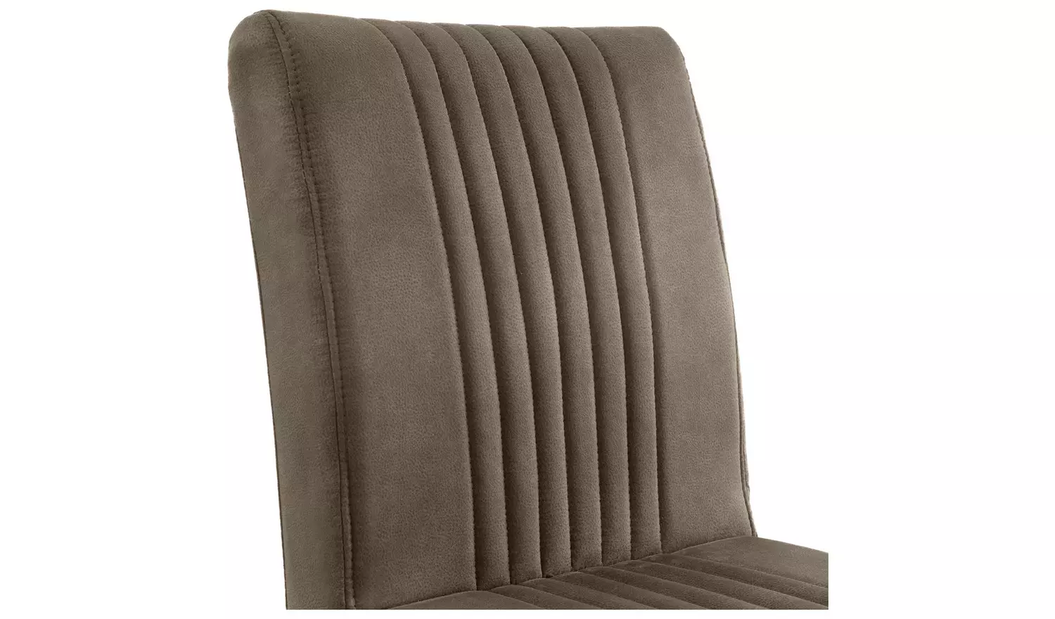 Julian Bowen Pair of Suede Effect Dining Chairs - Charcoal