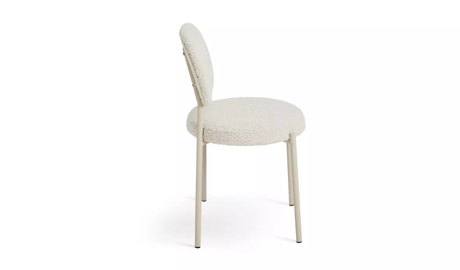 Habitat Orson Pair of Boucle Dining Chairs - White