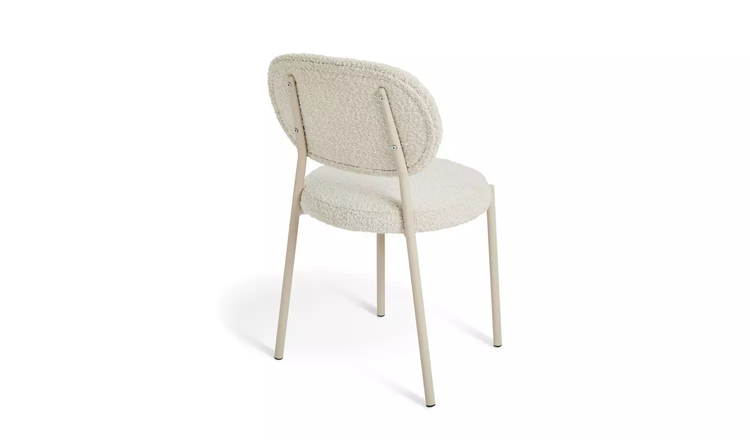 Habitat Orson Pair of Boucle Dining Chairs - White