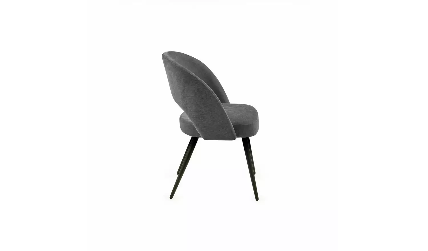 Julian Bowen Ella Pair of Fabric Dining Chair - Grey