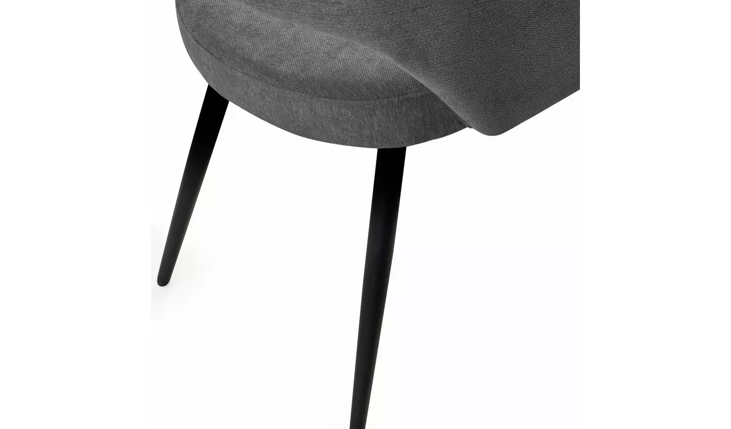 Julian Bowen Ella Pair of Fabric Dining Chair - Grey