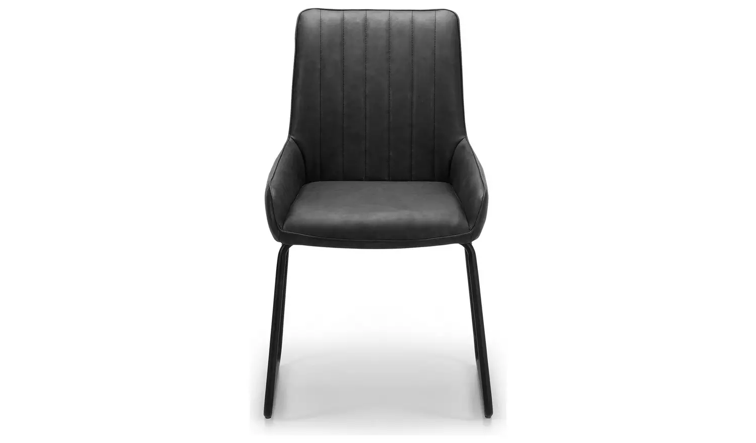 Julian Bowen Soho Pair of Faux Leather Dining Chairs