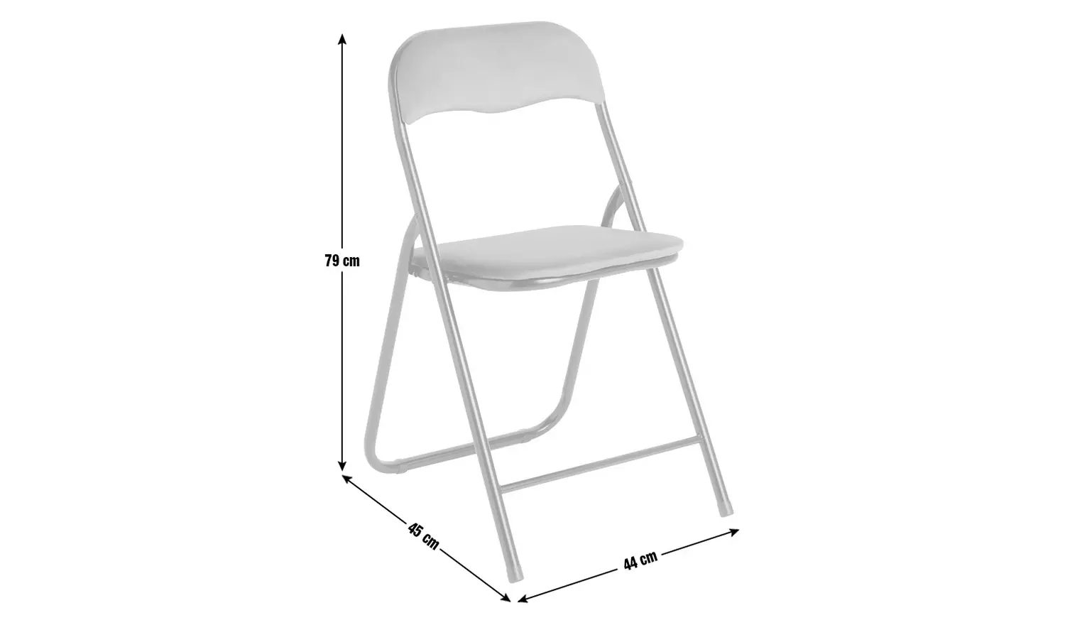 Argos Home Nyla Velvet Folding Dining Chair - Blue