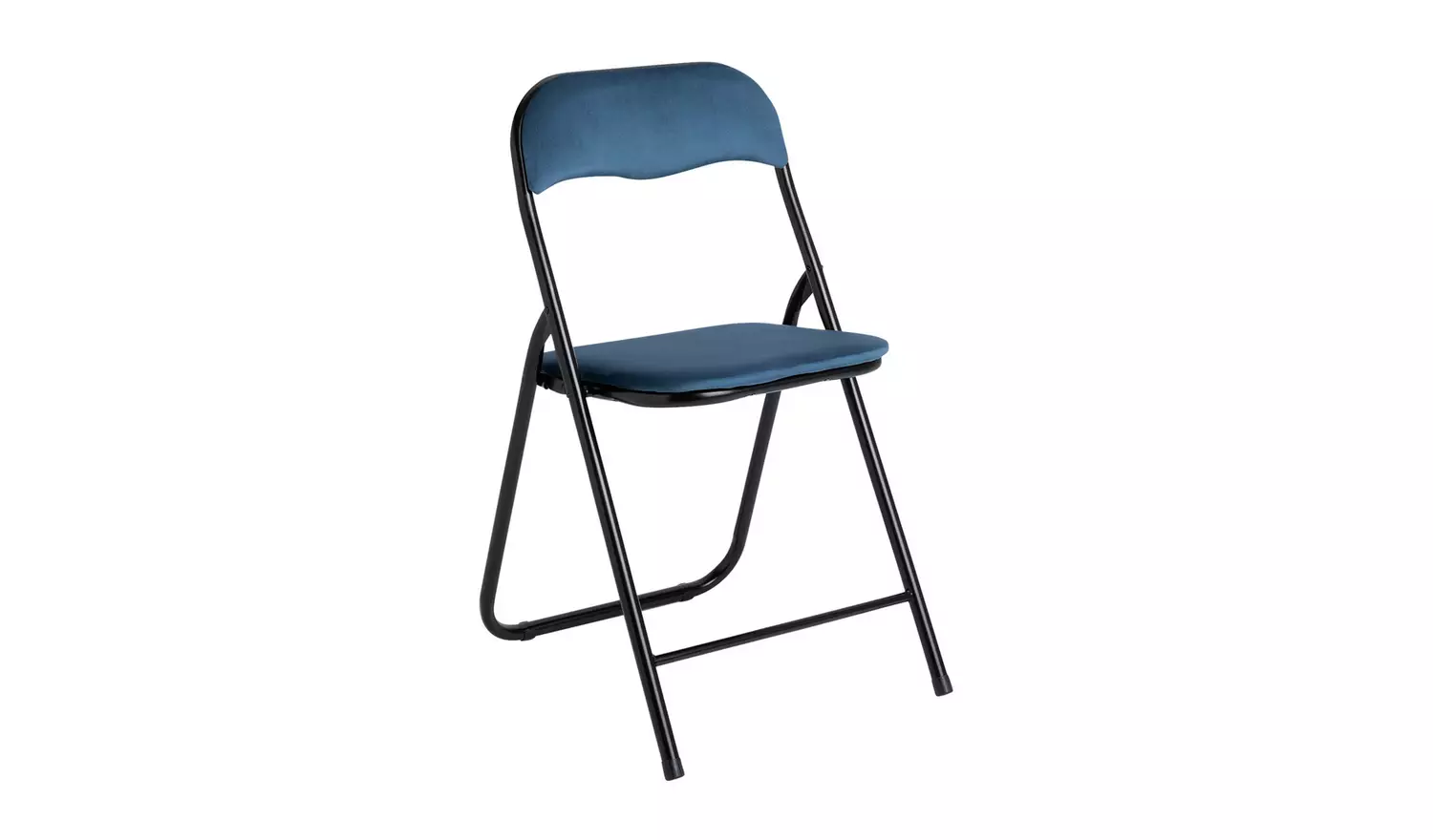 Argos Home Nyla Velvet Folding Dining Chair - Blue
