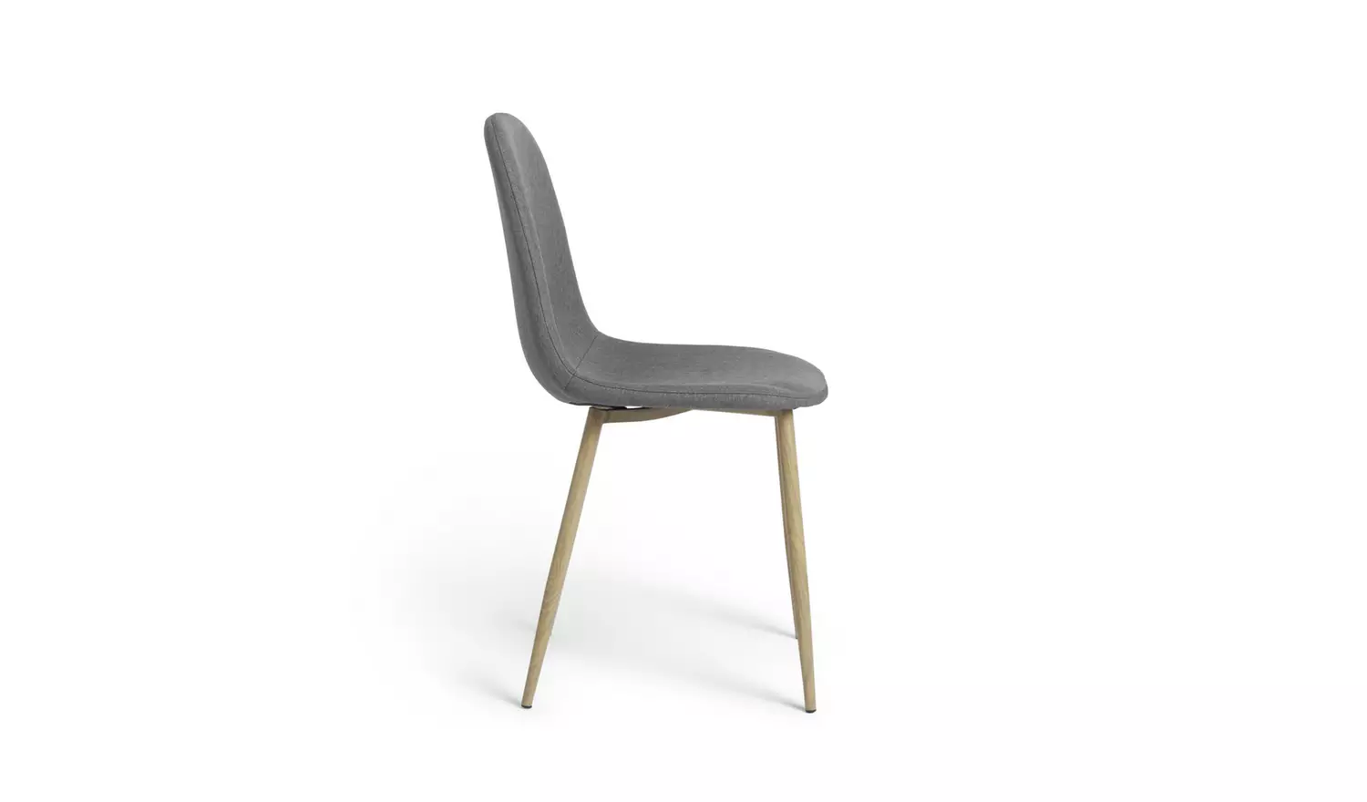 Habitat Beni Pair of Fabric Chairs - Grey