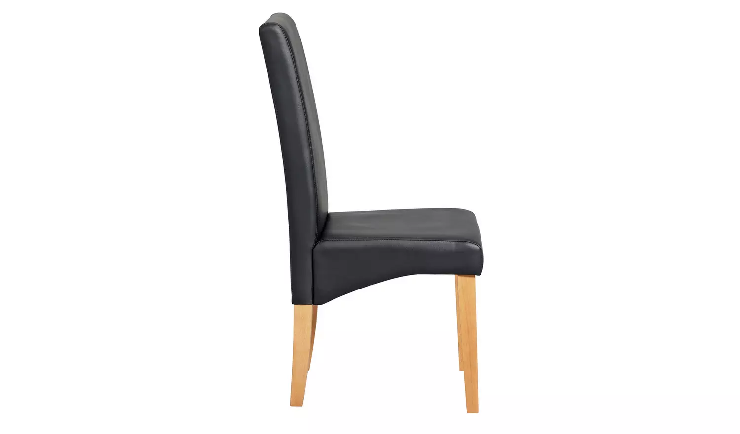 Argos Home Pair of Skirted Dining Chairs - Black