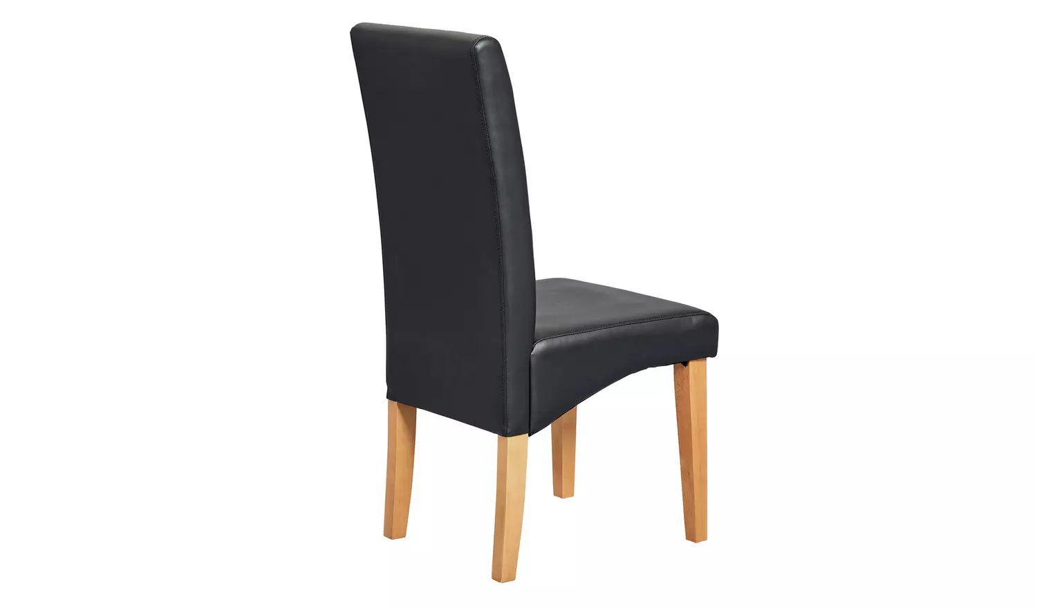 Argos Home Pair of Skirted Dining Chairs - Black