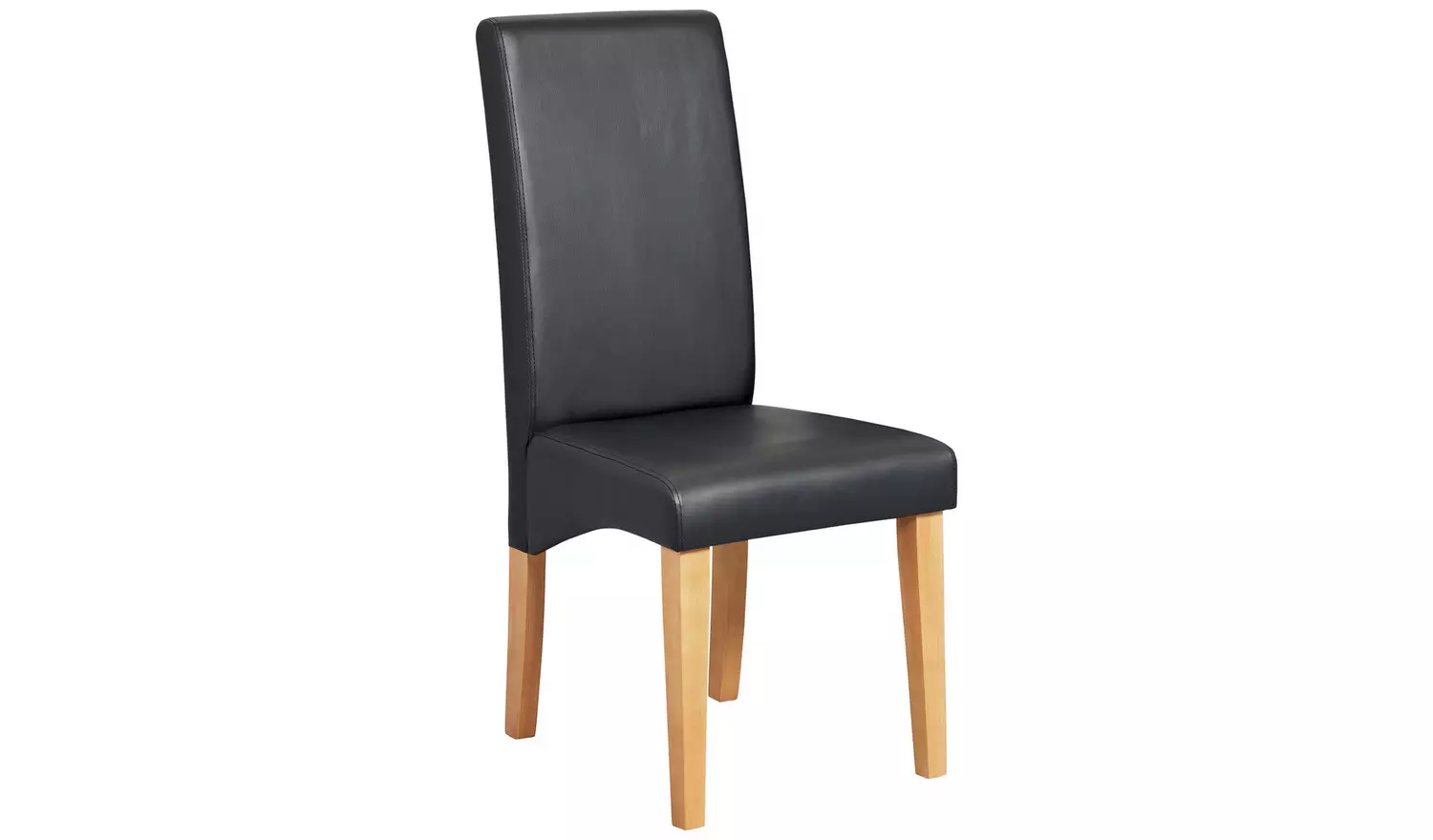 Argos Home Pair of Skirted Dining Chairs - Black