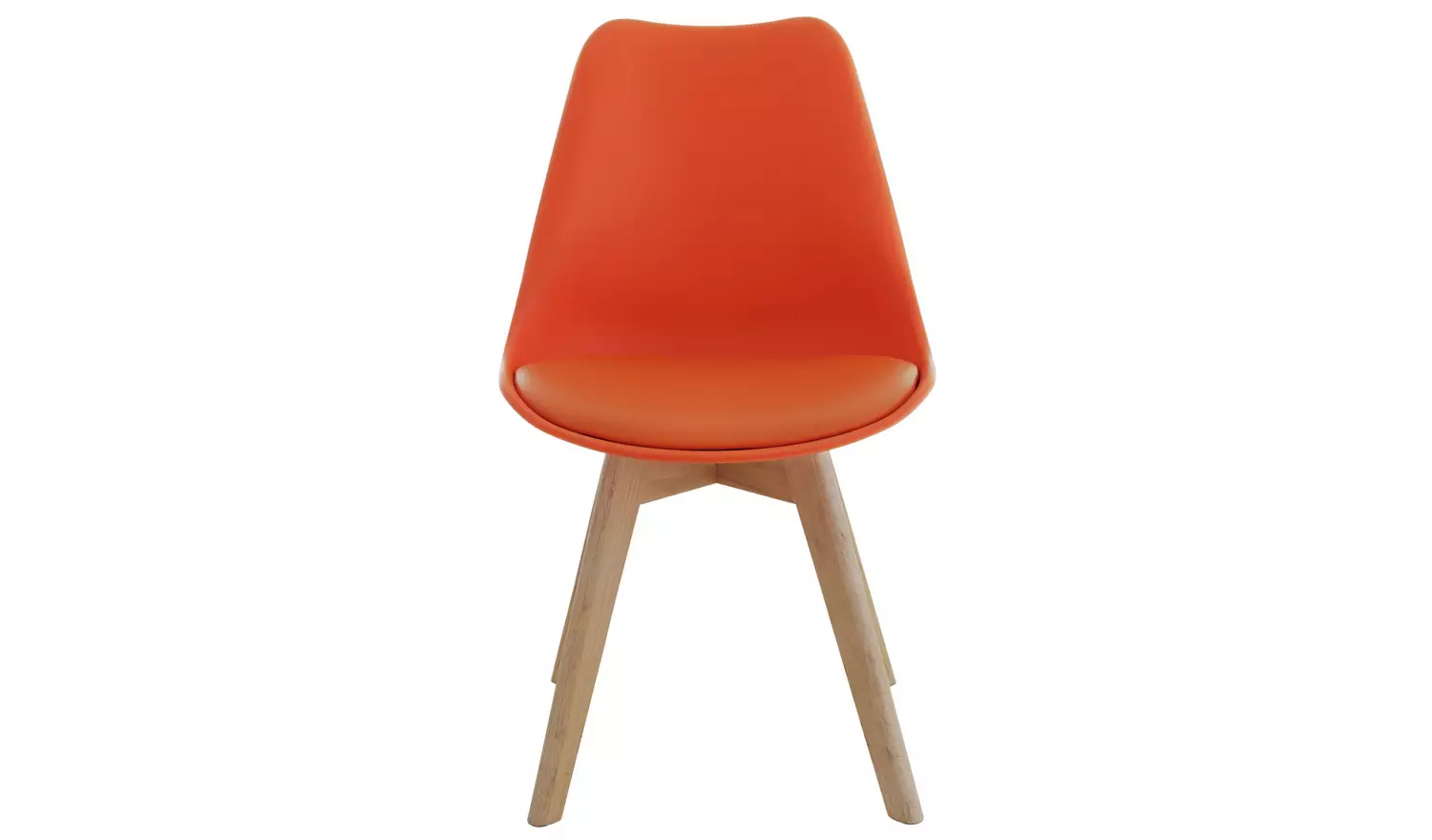 Habitat Jerry Pair of Dining Chair - Orange