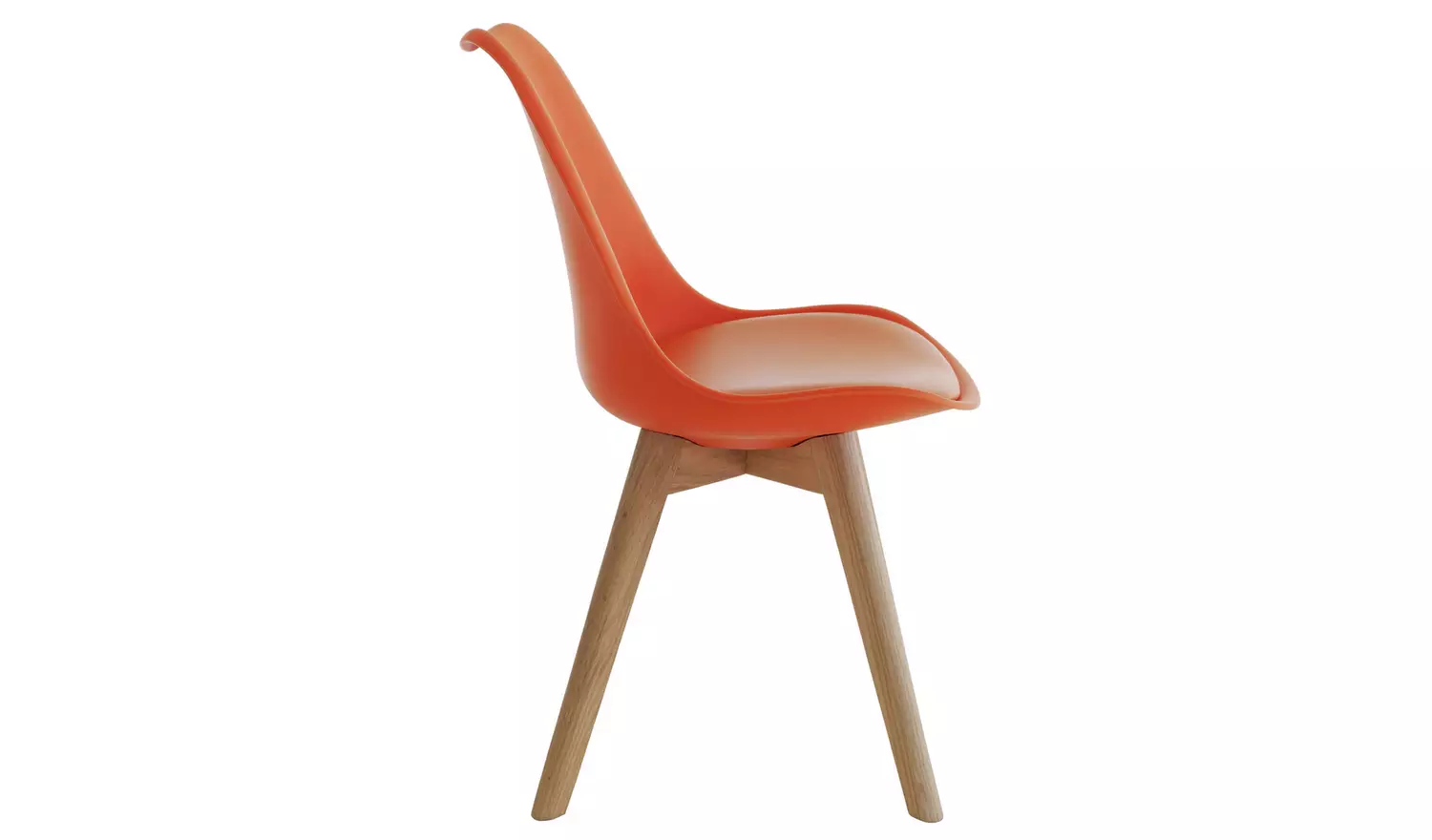 Habitat Jerry Pair of Dining Chair - Orange