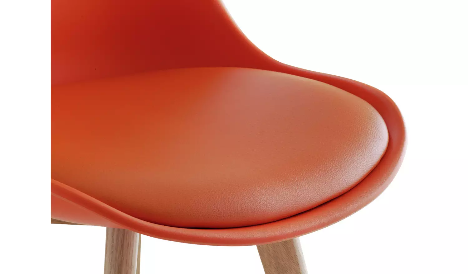 Habitat Jerry Pair of Dining Chair - Orange