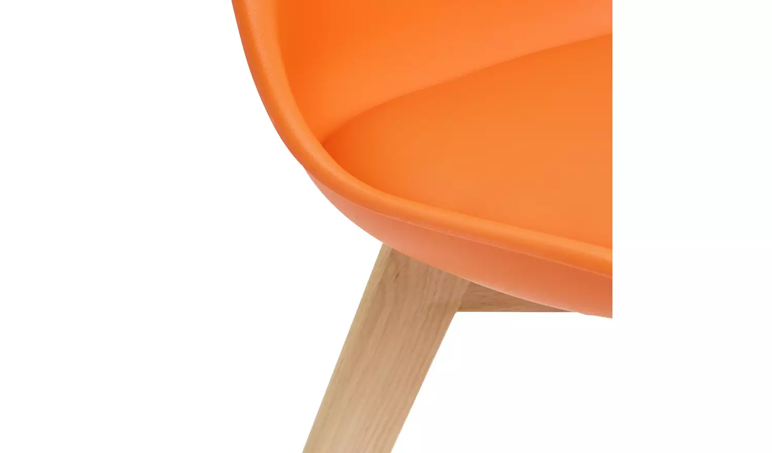 Habitat Jerry Pair of Dining Chair - Orange