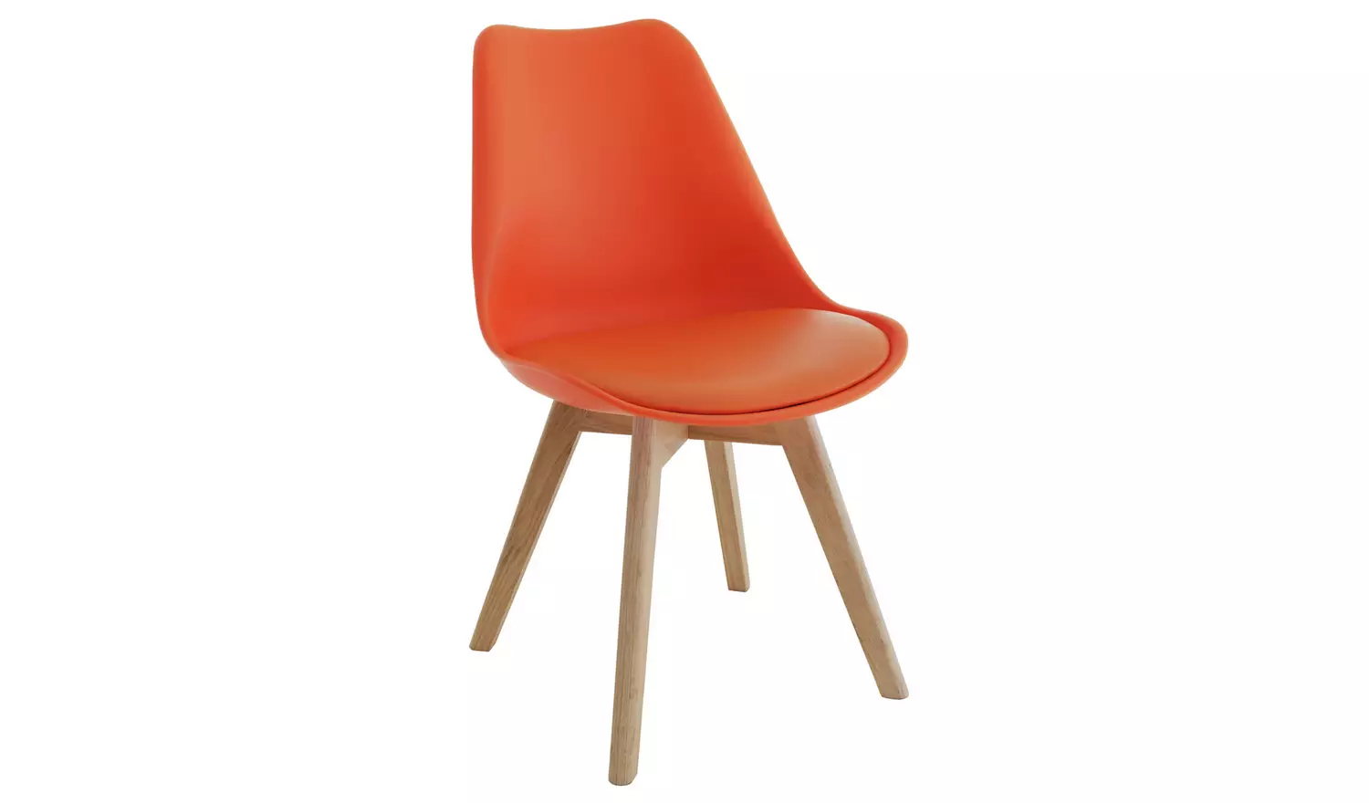 Habitat Jerry Pair of Dining Chair - Orange