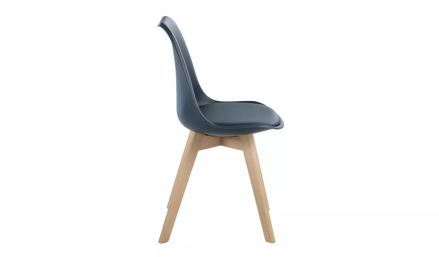 Habitat Jerry Pair of Dining Chair - Navy Blue