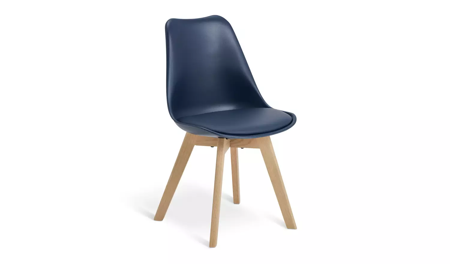 Habitat Jerry Pair of Dining Chair - Navy Blue