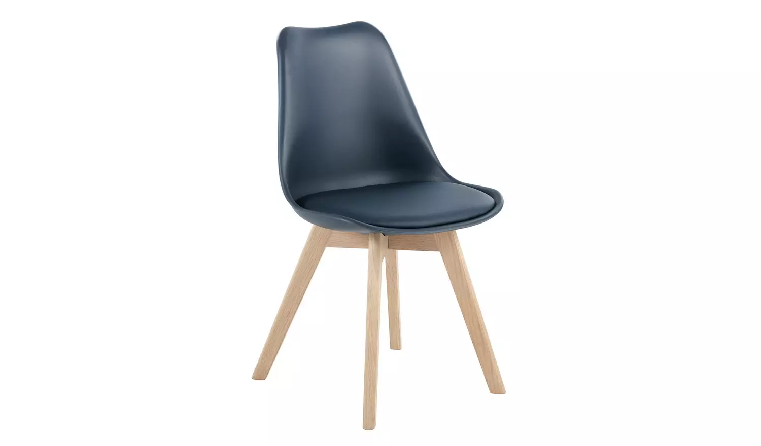 Habitat Jerry Pair of Dining Chair - Navy Blue