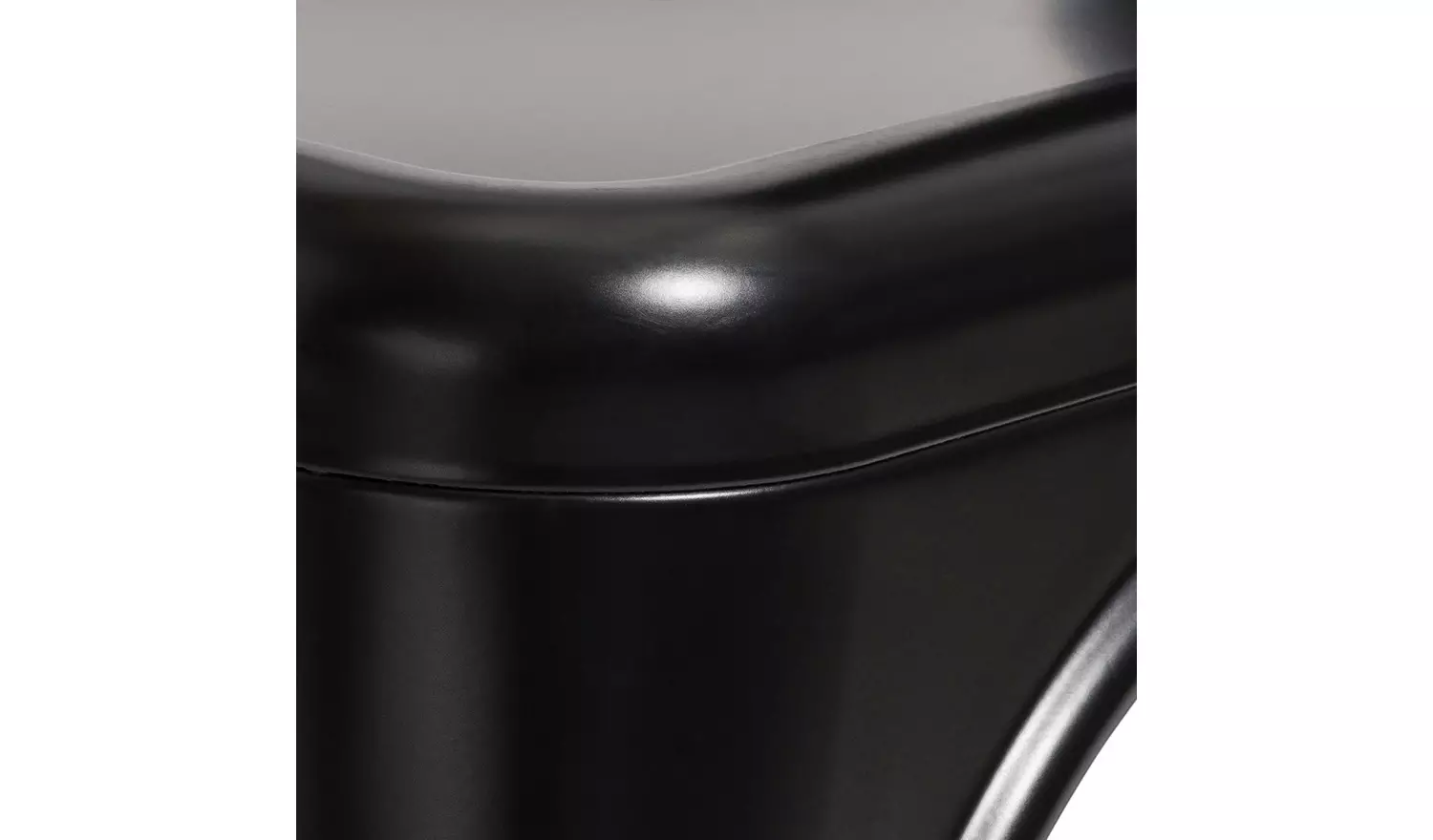 Habitat Industrial Pair of Metal Dining Chairs-Matt Black