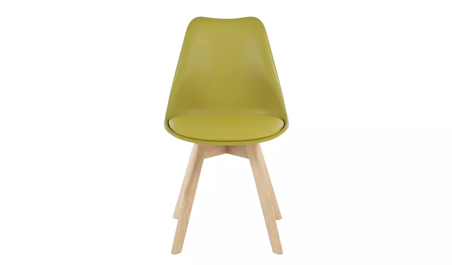 Habitat Jerry Pair of Dining Chair - Yellow
